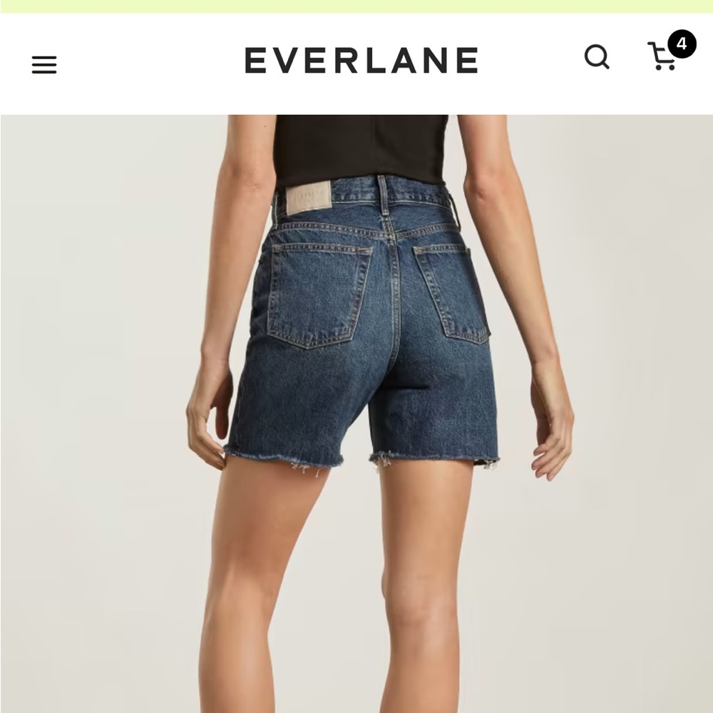 Everlane Way High Jean Short sz 25 NWT